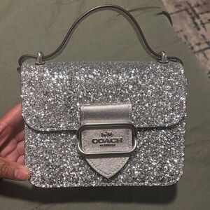 Coach Sparkling Silver Mini Bag